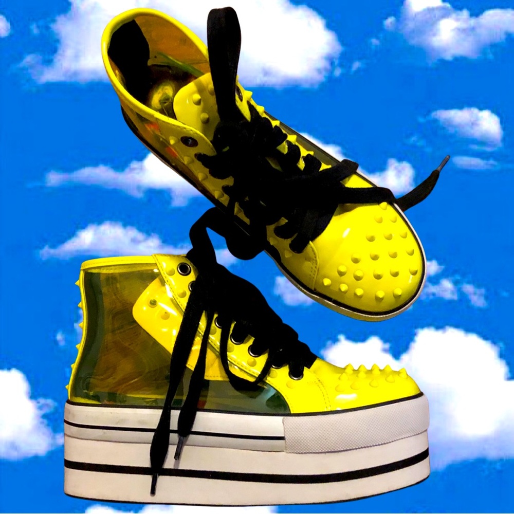 *YRU Elevation 2 Neon Yellow Sneakers*